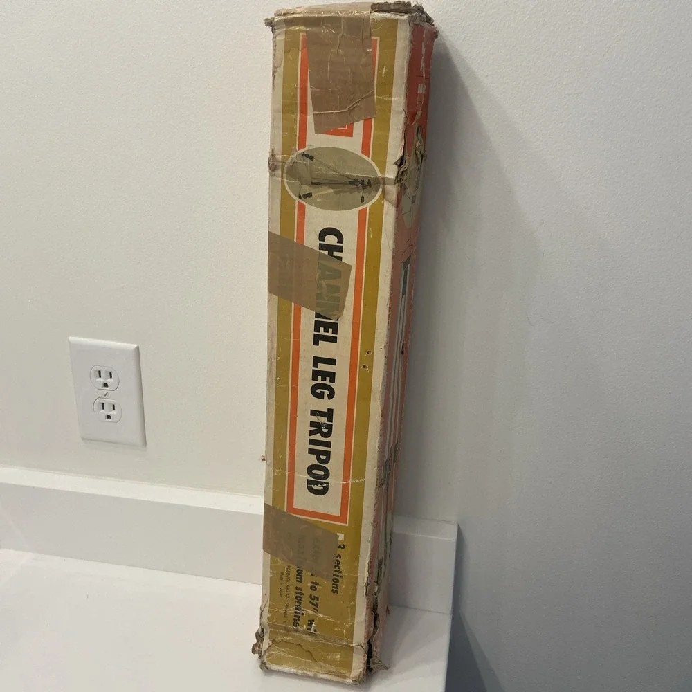 Sears Roebuck 8464 Tripod Aluminium Heavy-Duty Channel‎ Leg Solid Extends 57